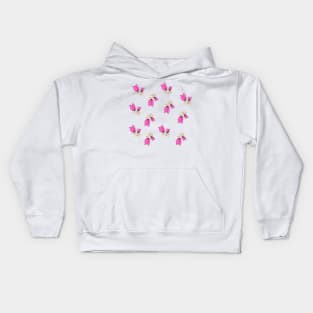 Mini Pink Rose Kids Hoodie